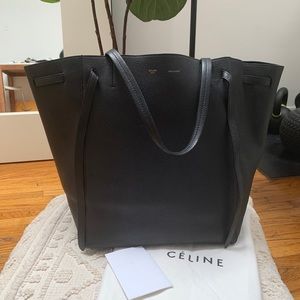 Sold - Celine medium black phantom cabas leather